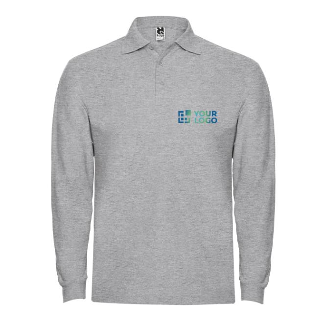 Langarm-Poloshirt aus Baumwolle 220 g/m2 Roly Direct Estrella 