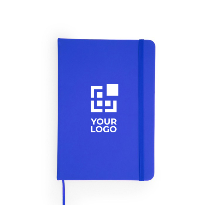 Notizblock mit Hardcover aus Kunstleder und Lesezeichen, A5