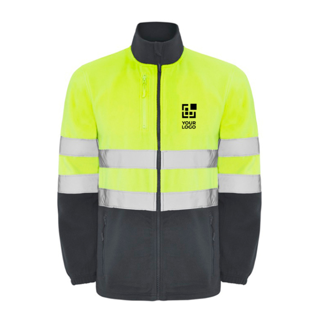 Warnschutz-Fleecejacke mit Reflexstreifen, 300 g/m2 Roly Altair 