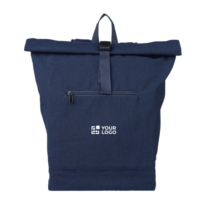 Rolltop-Rucksack aus recyceltem Polycotton für Laptops bis 15''