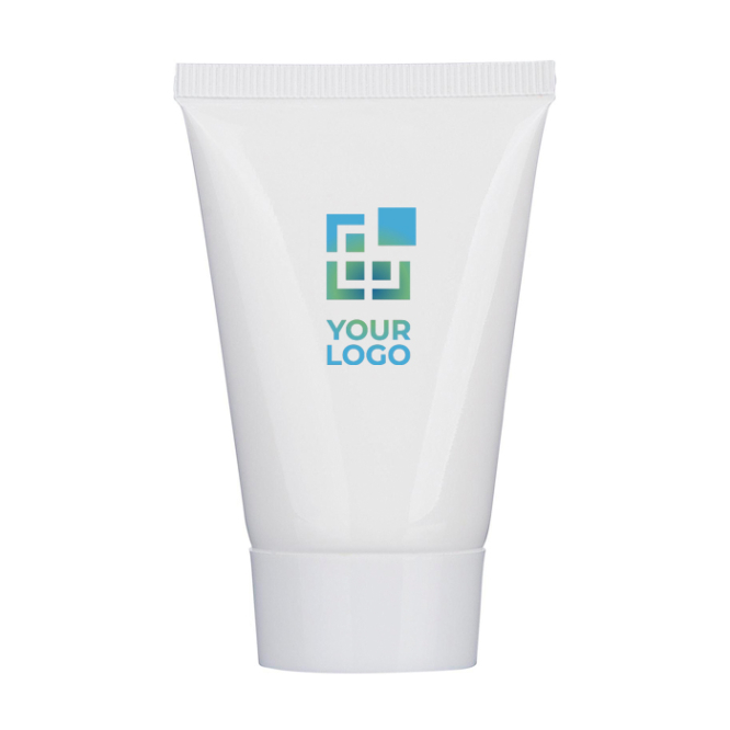 Sonnencreme SPF30 mit Vanilleduft in weißer Tube