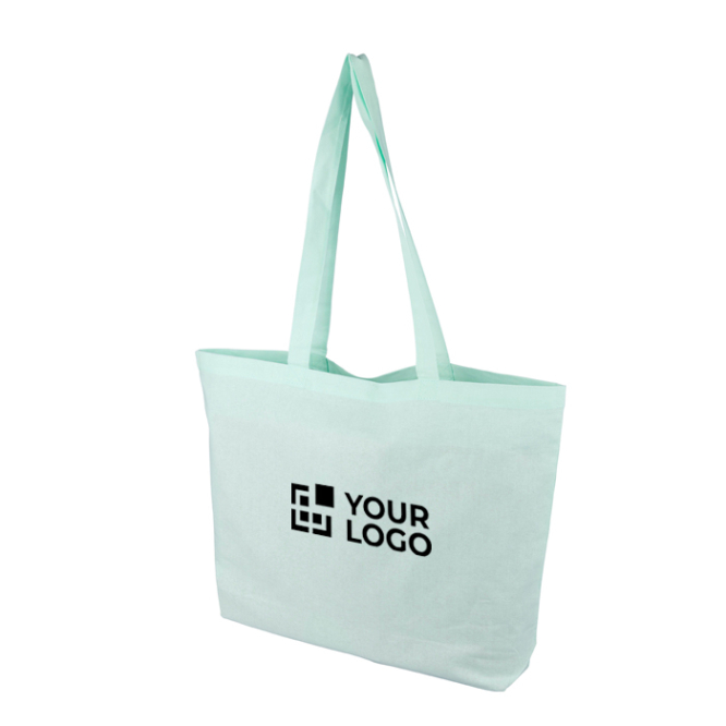 Große Baumwoll-Tote-Bag mit langen Henkeln 140 g/m²