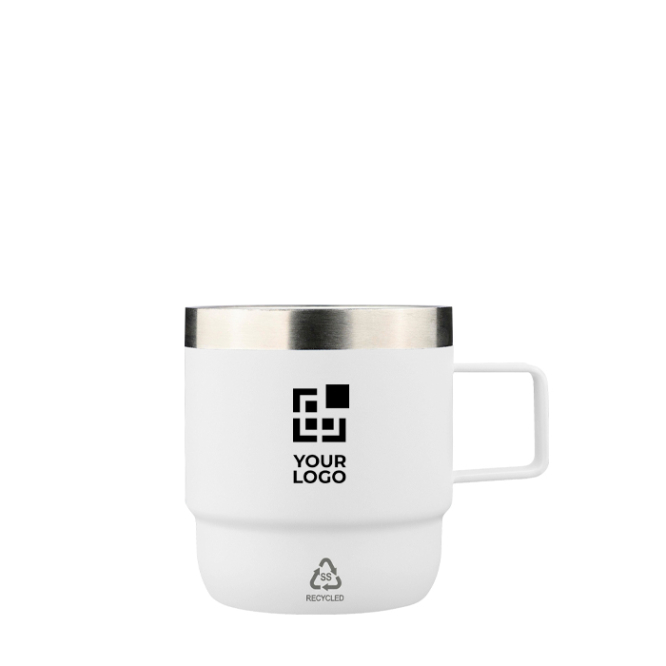 Doppelwandige Edelstahl-Tasse mit Keramik-Innenbeschichtung 180 ml
