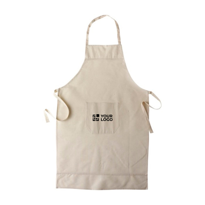 Baumwollschürze mit kleiner Mitteltasche 145 g/m2