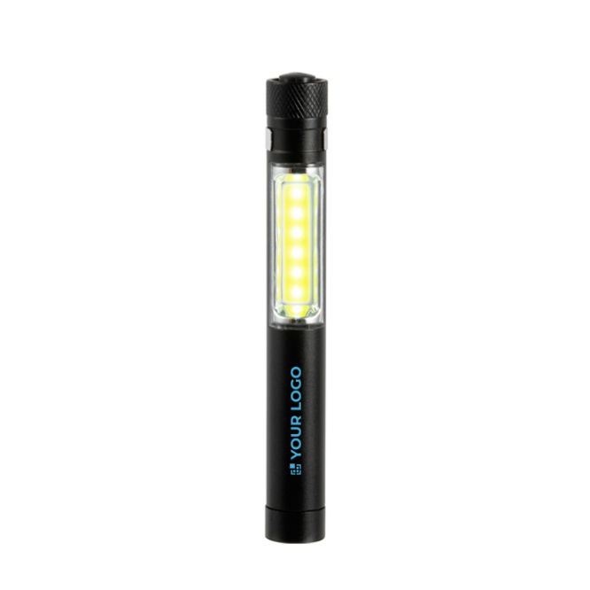 Taschenlampe mit COB-Technologie, Magnet und Metallclip