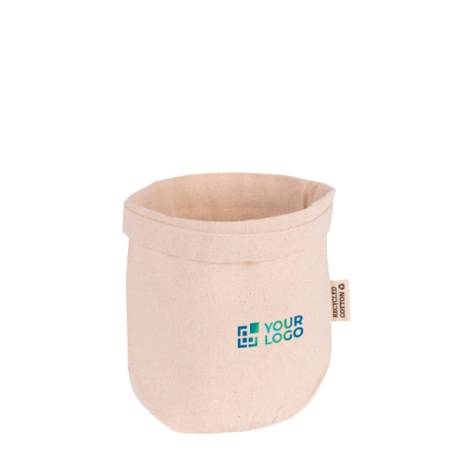 Werbebrotdose aus naturfarbener Baumwolle, 280 g/m2