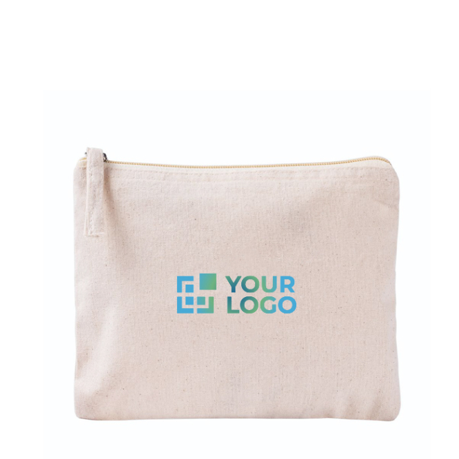 Rechteckige Kulturtasche aus Bio-Baumwolle mit GOTS-Zertifizierung