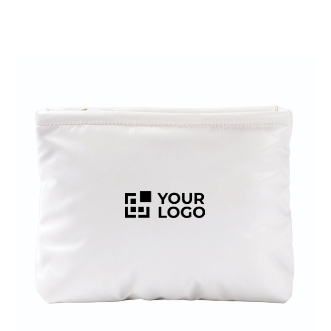 Rechteckige, wattierte und weiche Kulturtasche aus Polyester, 120 g/m²