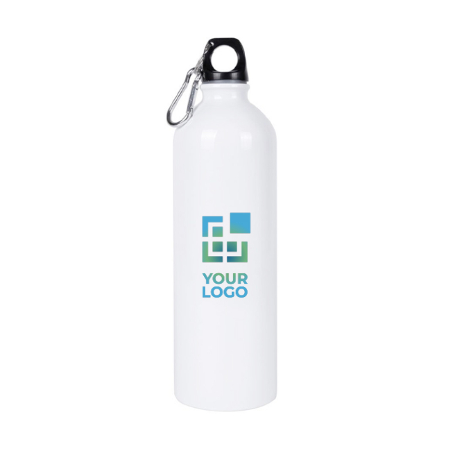 Flasche aus recyceltem Stahl mit Karabiner für Sublimation, 750 ml