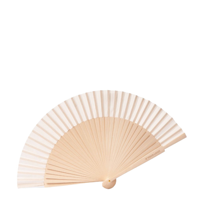 Fächer aus Holz und Polyester 23 cm