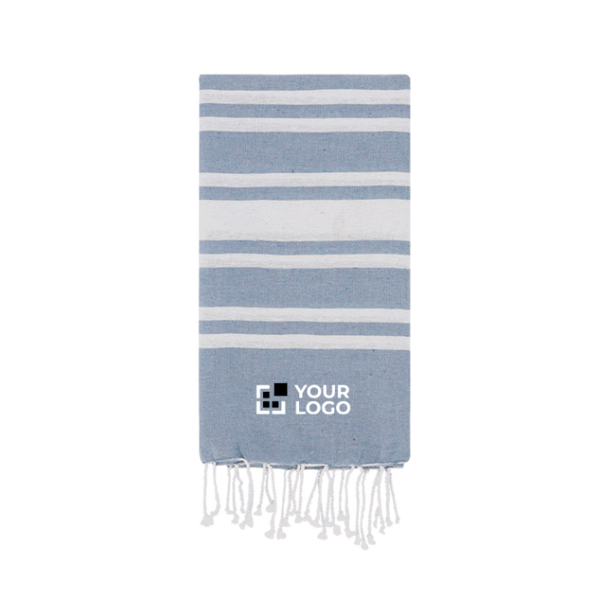 Pareo aus Baumwolle und Polyester mit Fransen, 150 g/m2