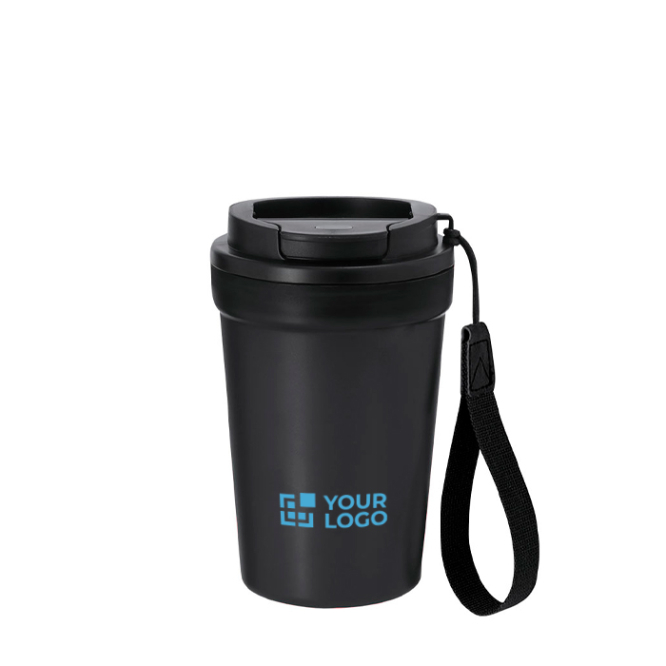 Becher mit Frosted-Finish und luftdichtem Deckel, 360 ml