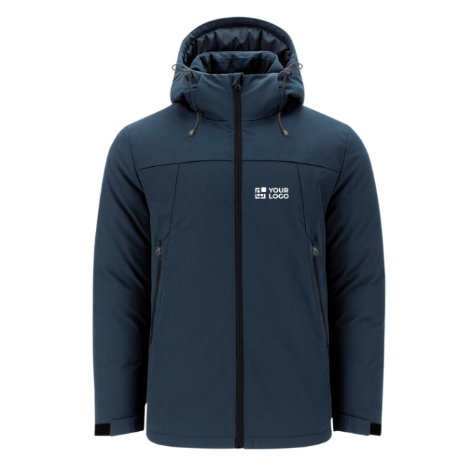 Wind- und wasserabweisender, wattierter Parka aus RPET