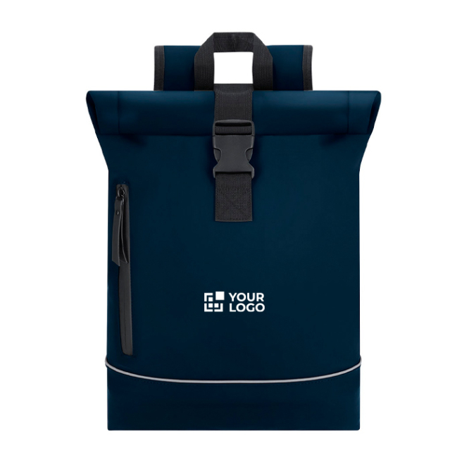 Rolltop-Rucksack mit Reflektorstreifen, sicher, 15