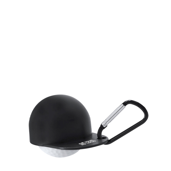Schlüsselanhänger mit Karabiner und Golfkappen-Design mit Ball