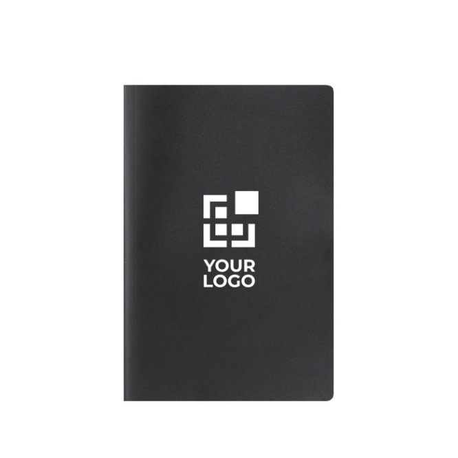 A5-Notizbuch mit weichem Kartoneinband und liniertem Recyclingpapier