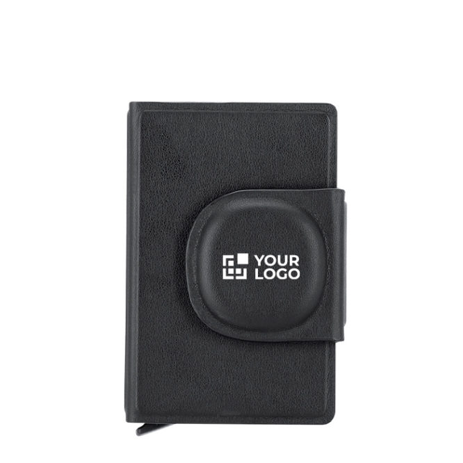 Kartenetui aus Kunstleder mit Tracker und Magnetverschluss