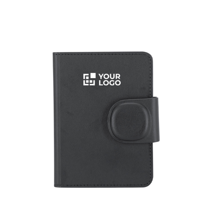 Passhülle aus Kunstleder mit Ortungsgerät und Magnetverschluss