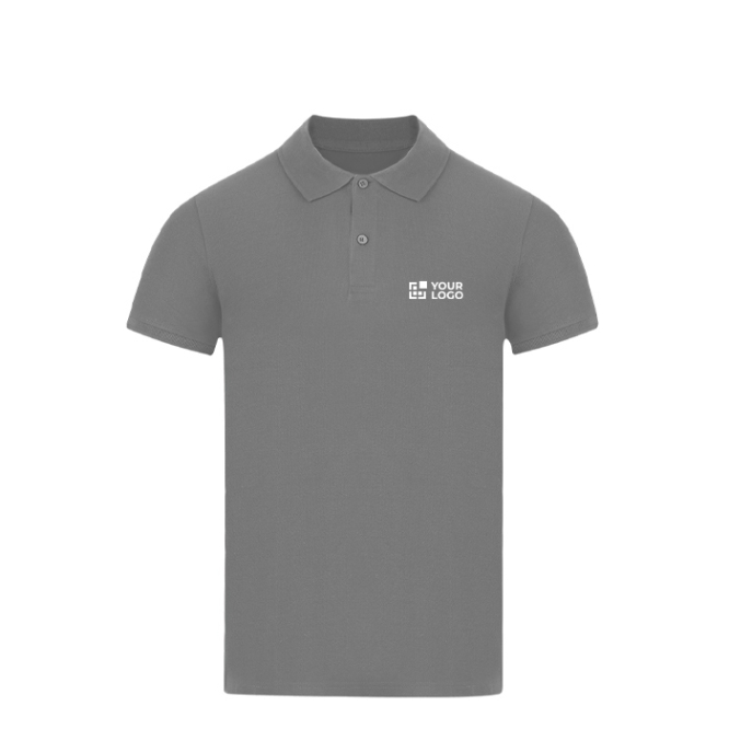 Kinder-Poloshirt kurzarm aus Piqué-Baumwolle mit Rippkragen 180 g/m²