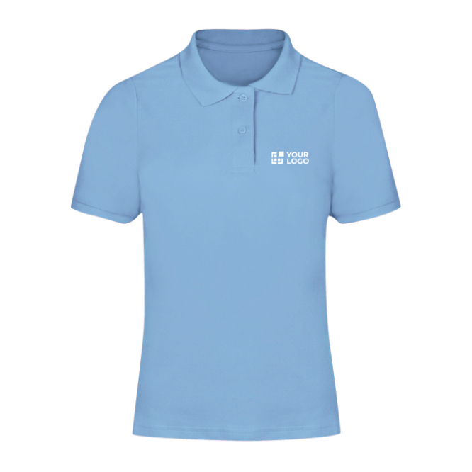 Damen Poloshirt aus Baumwoll Piqué, kurzarm, 180 g/m²