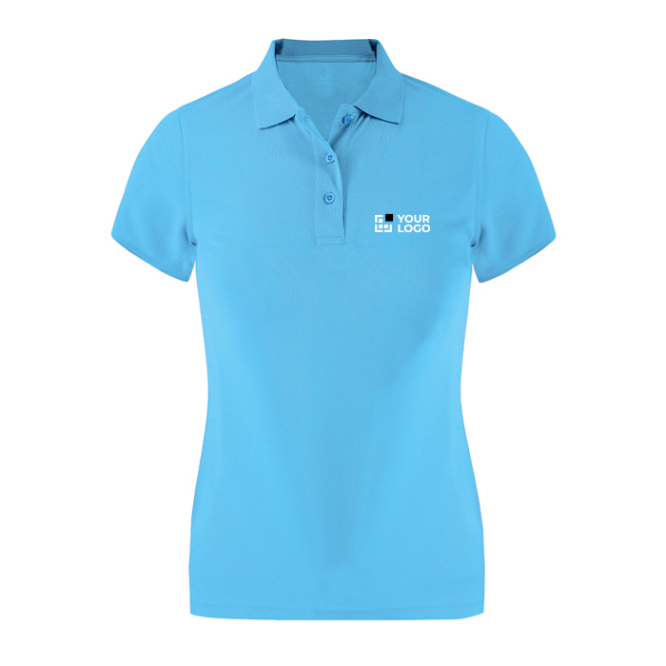 Tailliertes Damen Poloshirt aus Funktionsgewebe, kurzarm 180 g/m²