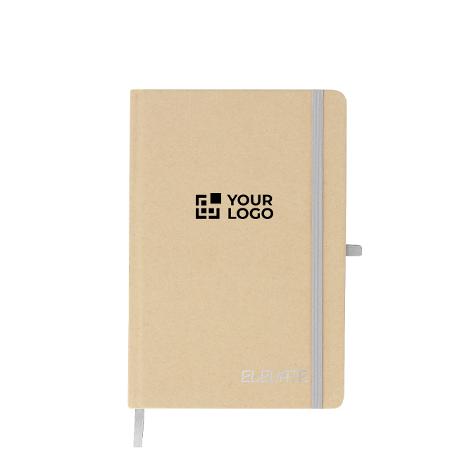 A5-Notizbuch mit festem Einband aus recyceltem Karton, linierte Seiten