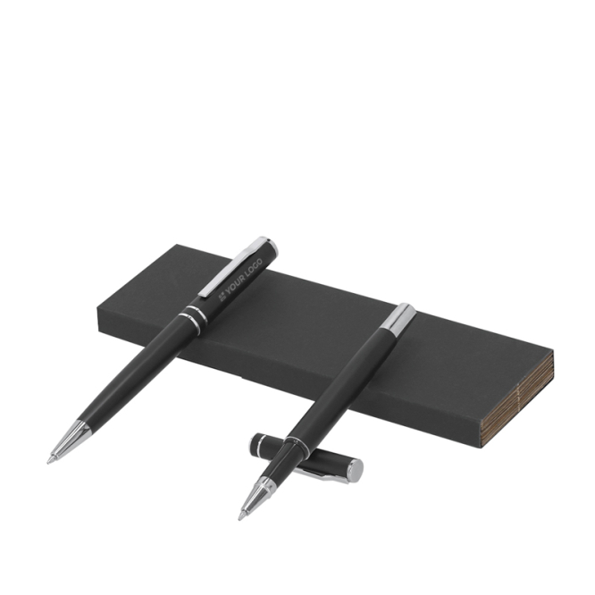 Set aus Kugelschreiber und Rollerball aus recyceltem Alu