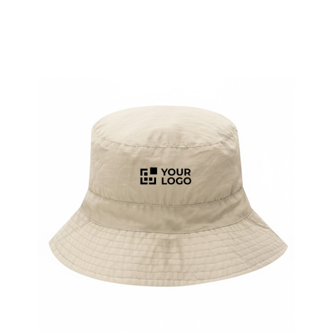 Weicher Nylon Bucket Hat mit Kordelzug, verstellbar