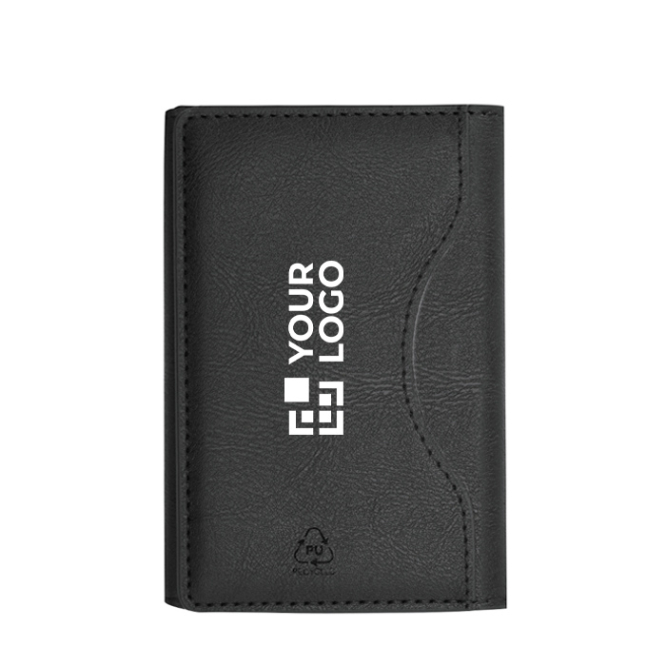 Kartenetui aus recyceltem Kunstleder mit Magnetverschluss