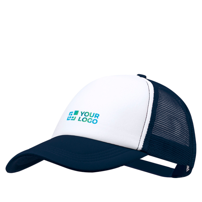 5-Panel-Polyester-Trucker-Style-Cap mit verstellbarem Verschluss