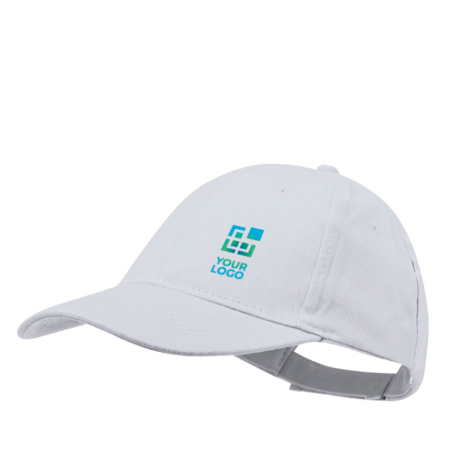 6-Panel-Mütze aus gekämmter Baumwolle mit Klettverschluss