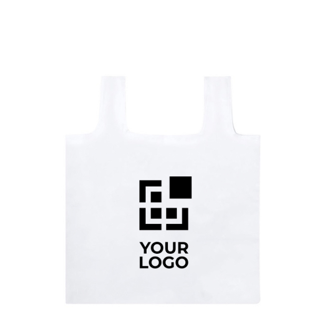 Faltbare Recyclingtaschen Ansicht mit Druckbereich