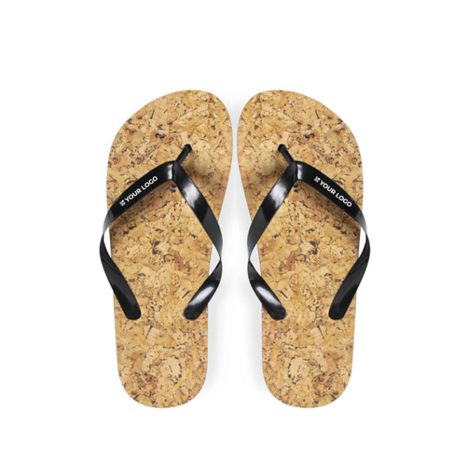 Flip-Flops mit EVA-Sohle mit Korkeffekt Cork Design 