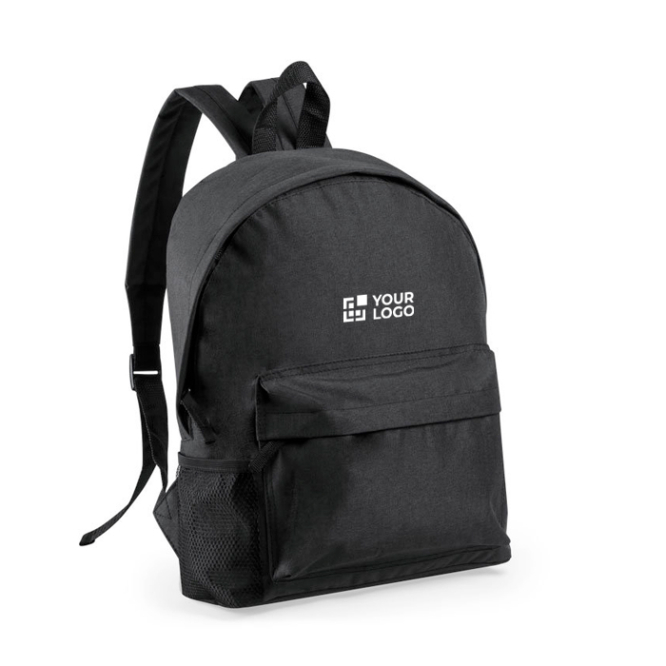 Gepolsterter Rucksack aus recyceltem Kunststoff Ansicht mit Druckbereich