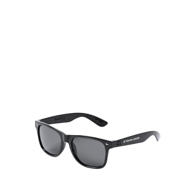 RPET-Sonnenbrille mit schwarzen Gläsern mit UV400-Schutz