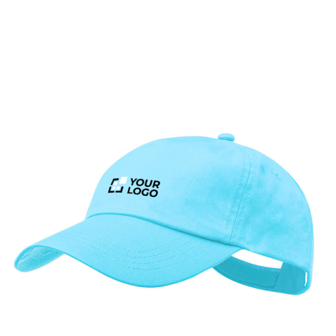 5-Panel-Baumwollmütze mit Klettverschluss in verschiedenen Farben