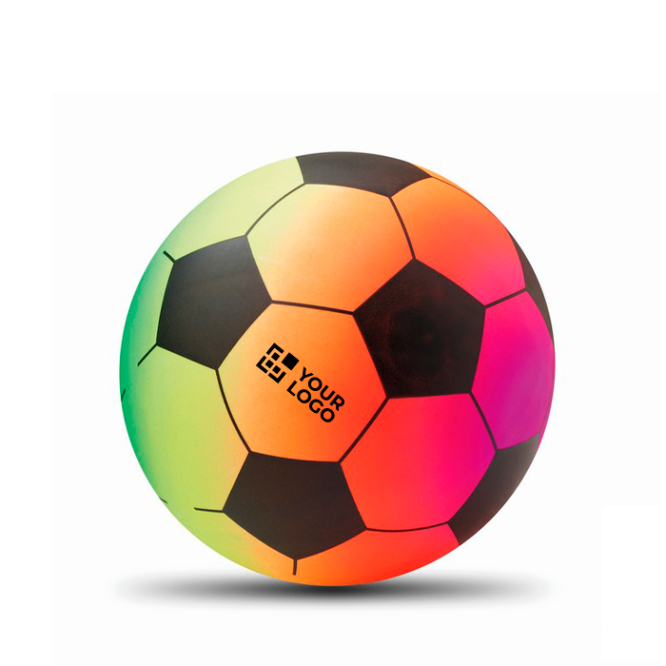 Bunter aufblasbarer Strandball mit Ventil