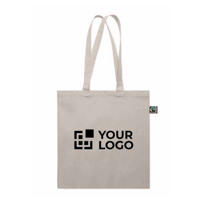 Fairtrade-Einkaufstasche aus Baumwolle mit Bodenfalte 180 g/m²