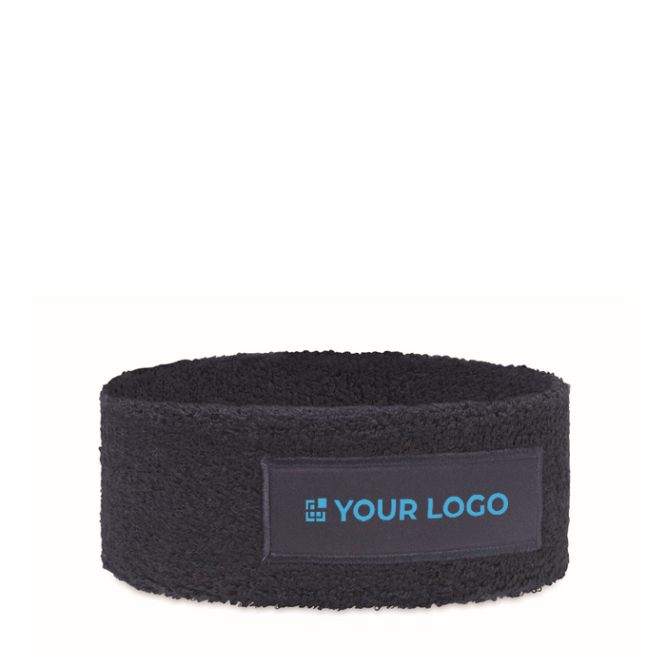 Sport-Stirnband mit Patch personalisierbar