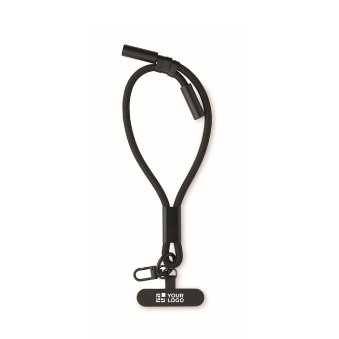 RPET-Armband fürs Handy mit Ladekabel