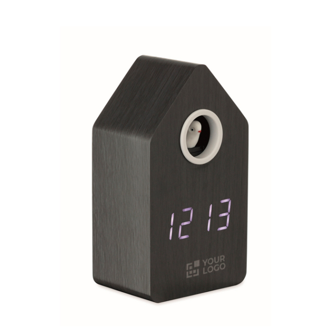 Vogelhaus-Wecker mit LED-Display