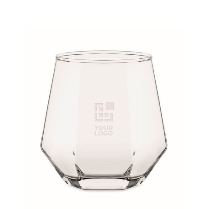Kurzes Glas für Likör, geometrisch, 300 ml
