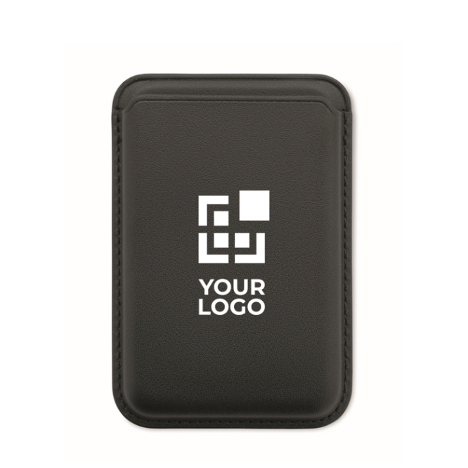 Magnetischer Kartenhalter aus Kunstleder mit Platz für 3 Karten