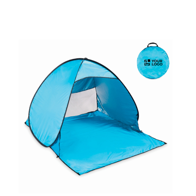 Leichtes 190T-Polyester-Strandzelt mit Haken und Hülle