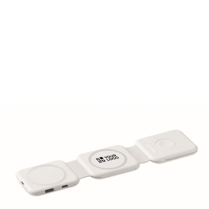 Magnetische Ladestation aus ABS mit integrierten USB-Hubs 15 W