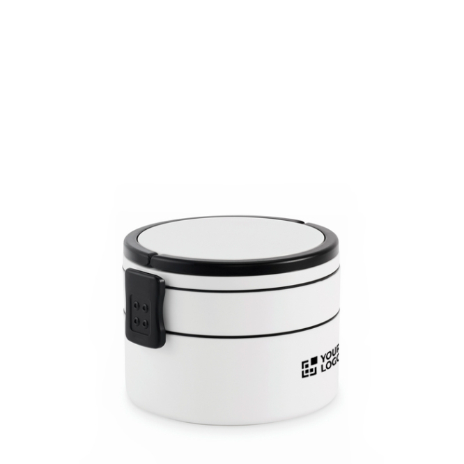 Runde Lunchbox mit zwei Etagen 250/700 ml und Griffen