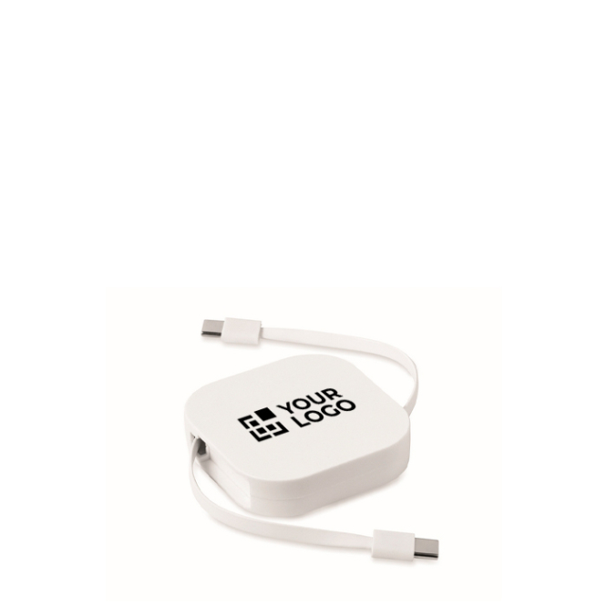 Einziehbares Typ C-Kabel mit Datenübertragung und Handyhalter