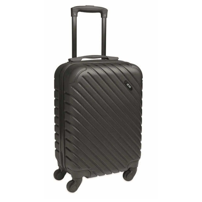 Hartschalen-Trolley aus Kunststoff mit Hauptfach und 4 Rollen