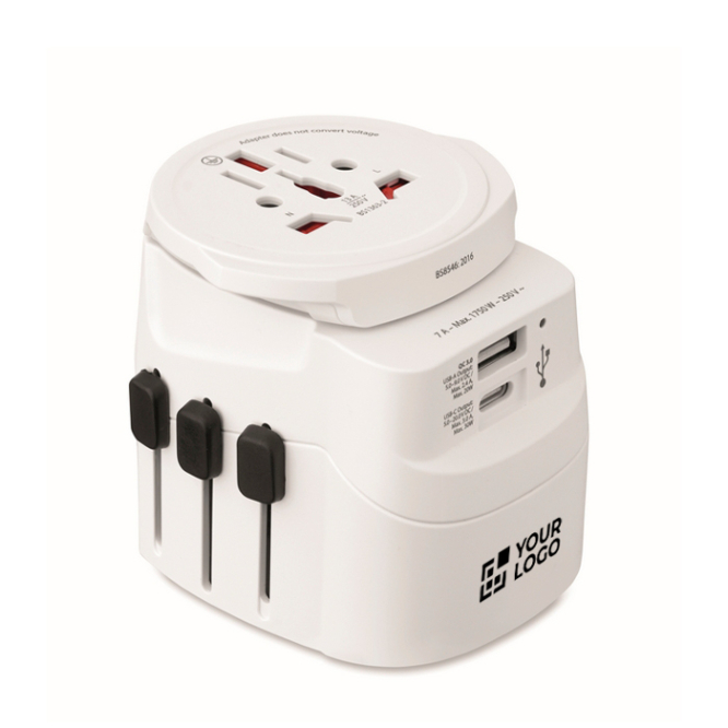 Universaladapter mit USB-A- und USB-C-Anschlüssen 20W