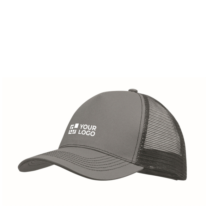 Trucker-Cap aus Baumwolle und Mesh, 5-Panel, 250 g/m²